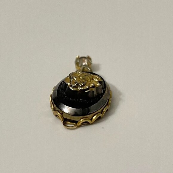 Vintage Floral Flower Dangle Pendant Charm No Loop - Picture 7 of 16